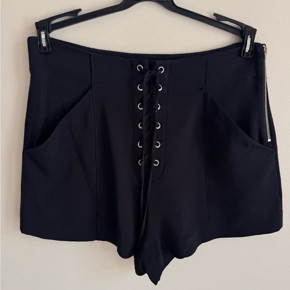 A.L.C. Kyle Lace Up High Waist Shorts - Picture 5 of 8